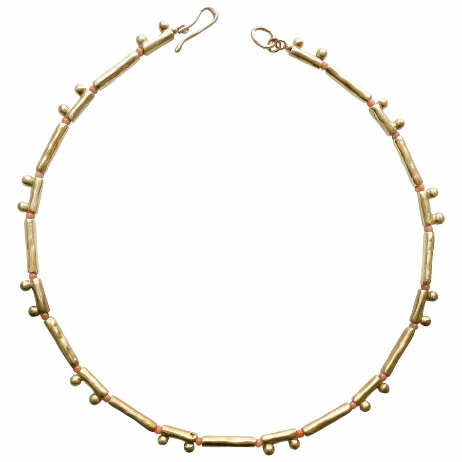 DOMINO CORAL NECKLACE DOMINO CORAL NECKLACE Julie Cohn Design Artisan Bronze Jewelry Handmade