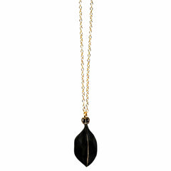 BLACK AMULET BRONZE PENDANT NECKLACE BLACK AMULET BRONZE PENDANT NECKLACE JCN659 Julie Cohn Design Artisan Bronze Jewelry Handmade