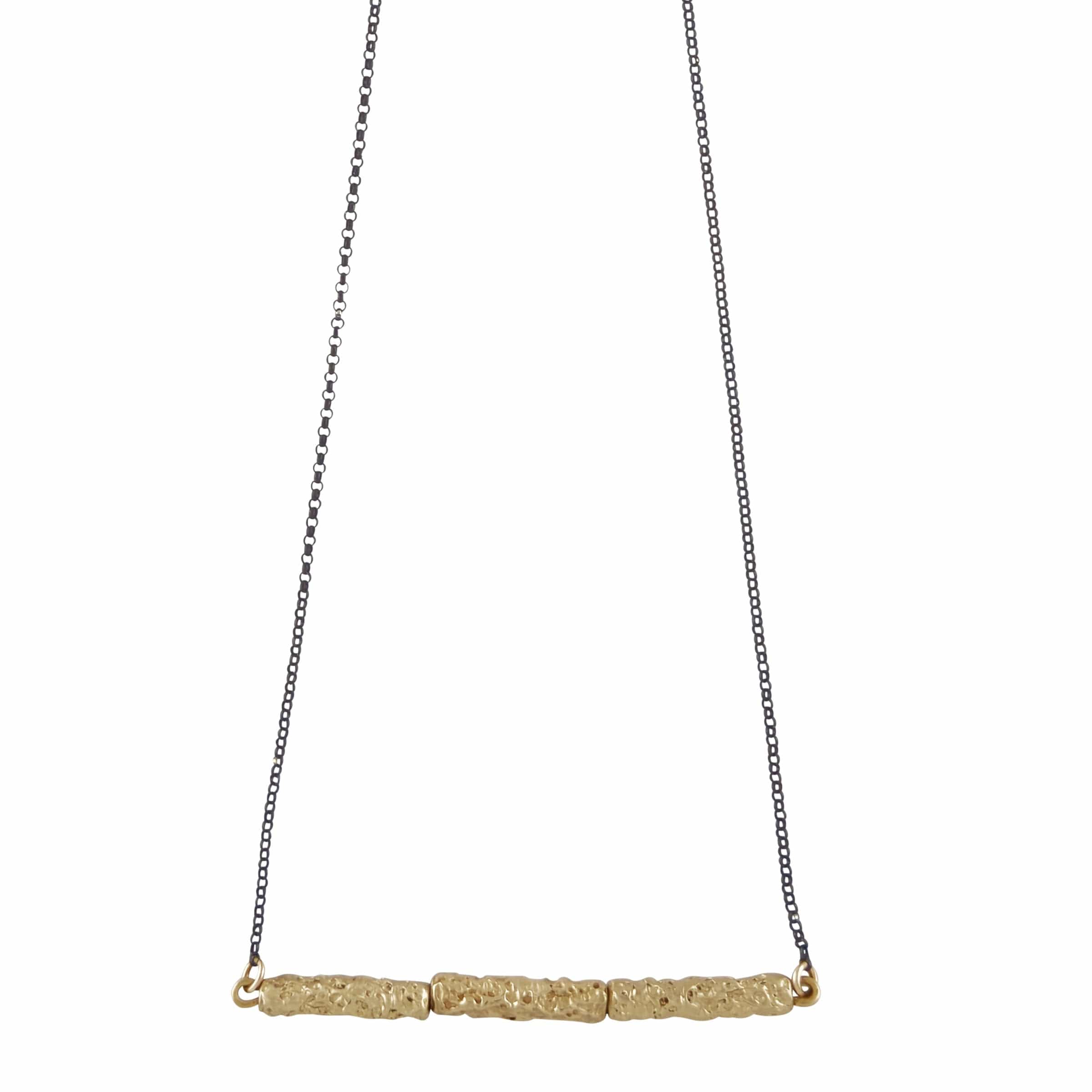 NECKLACE SICILY BRONZE STERLING CHAIN NECKLACE SICILY BRONZE STERLING CHAIN NECKLACE JCN711 Julie Cohn Design Artisan Bronze Jewelry Handmade