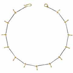 CALIMA BRONZE STERLING SILVER CHAIN CALIMA BRONZE STERLING SILVER CHAIN JCN713 Julie Cohn Design Artisan Bronze Jewelry Handmade