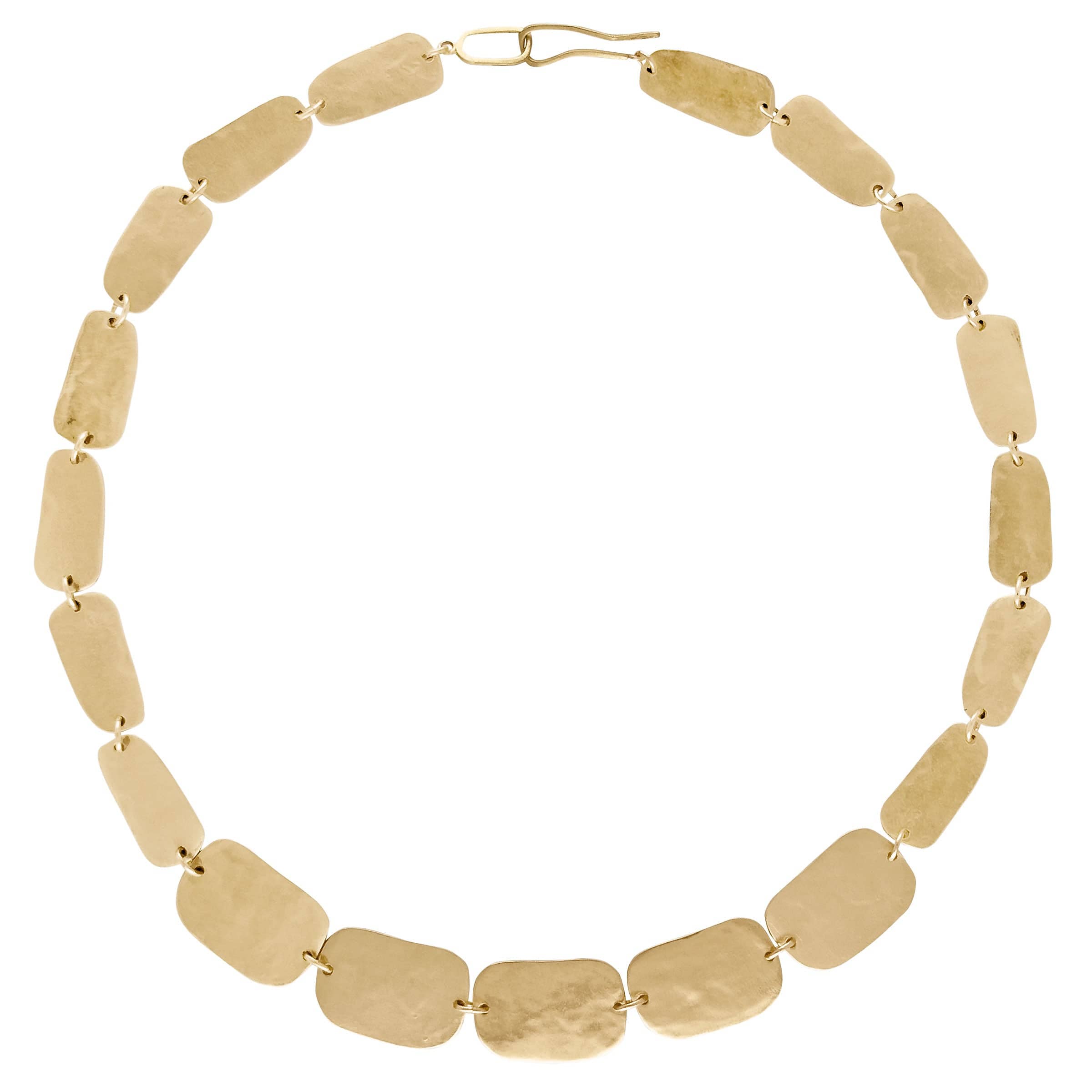 NECKLACE ARTIFACT GRADUATED BRONZE LINK NECKLACE ARTIFACT GRADUATED BRONZE LINK NECKLACE JCN714 Julie Cohn Design Artisan Bronze Jewelry Handmade