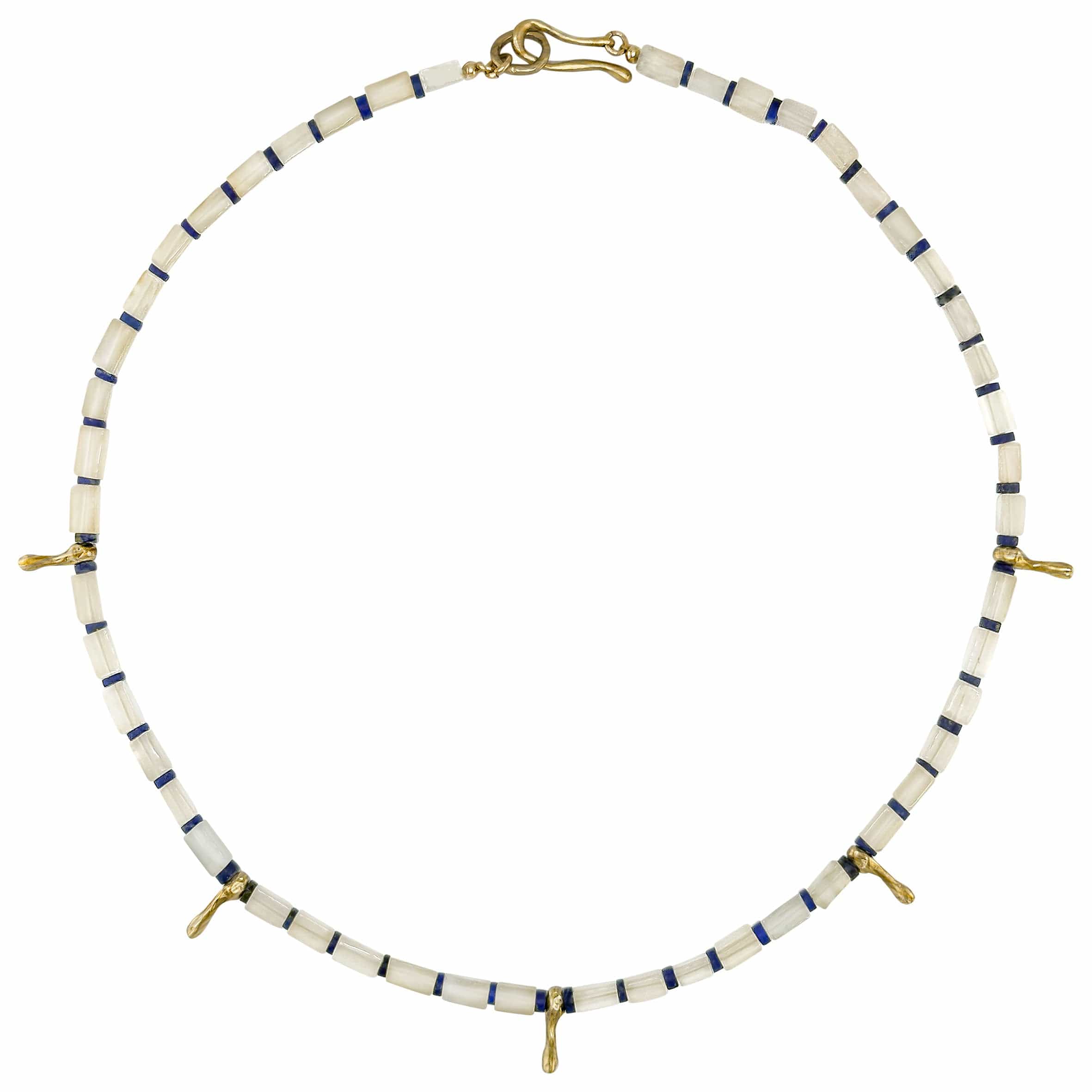 NECKLACE CALIMA BRONZE CHALCEDONY NECKLACE CALIMA BRONZE CHALCEDONY NECKLACE JCN723 Julie Cohn Design Artisan Bronze Jewelry Handmade