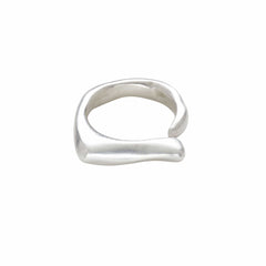 Ring WAVE STERLING SILVER ADJUSTABLE RING JCR170 Julie Cohn Design Artisan Bronze Jewelry Handmade