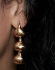 Earring RUTH BRONZE TRIPLE DROP EARRING JCE484 Julie Cohn Design Artisan Bronze Jewelry Handmade
