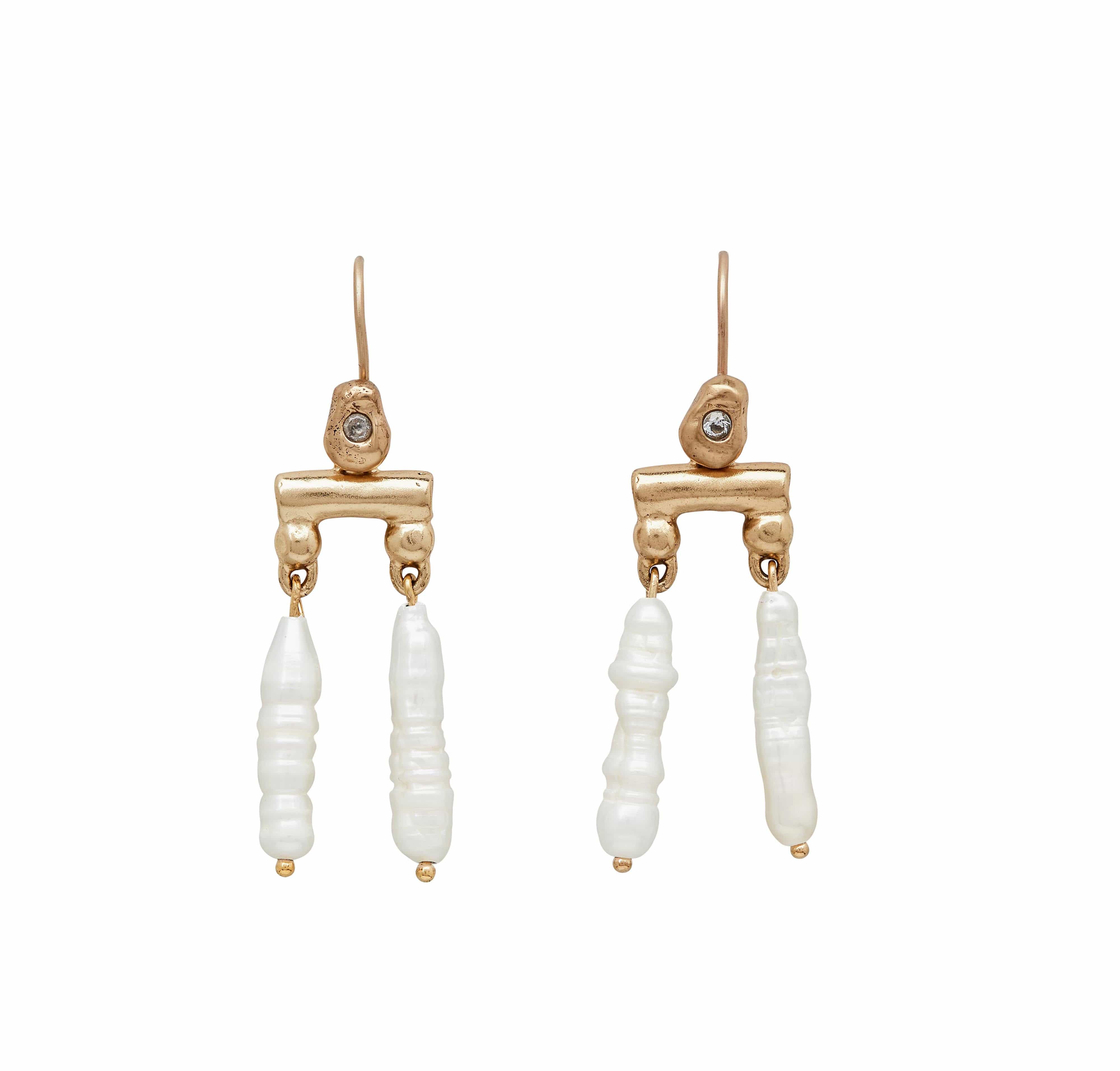 Scale Pearl Julie Cohn Design Artisan Bronze Jewelry Handmade