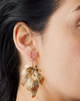 jewelry MORNING FLOWER BRONZE EARRINGS JCE320 Julie Cohn Design Artisan Bronze Jewelry Handmade