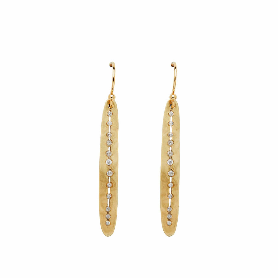 Julie Cohn Design Jewelry SPEAR BRONZE HAND FABRICATED DROP EARRING JCE279  Artisan Bronze Jewelry Handmade in the USA