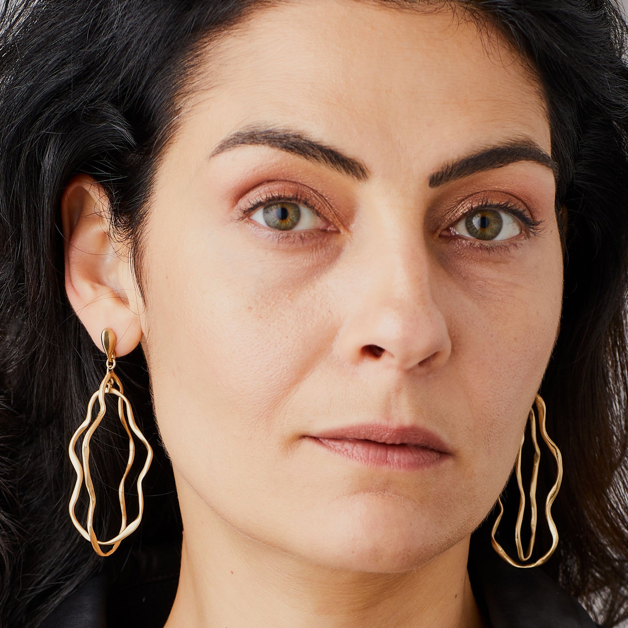 MOBILE BRONZE EARRING JCE394 Julie Cohn Design Artisan Bronze Jewelry Handmade