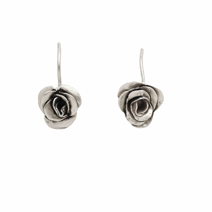 STERLING PETITE ROSE Julie Cohn Design Artisan Bronze Jewelry Handmade