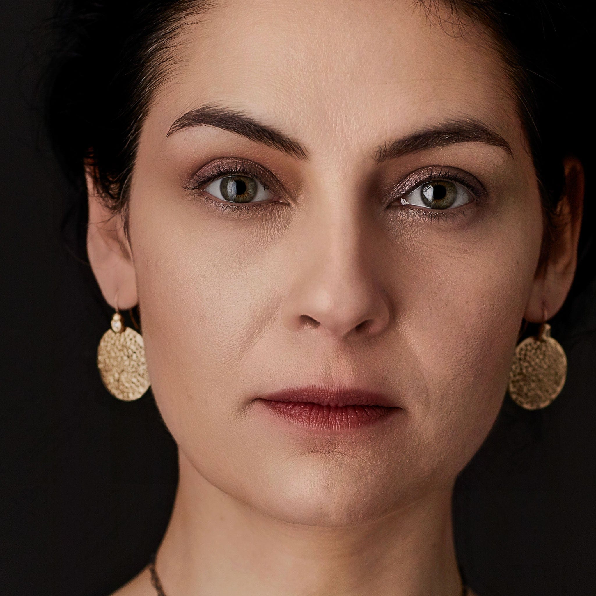 Jewelry POLLEN BRONZE EARRING JCE422 Julie Cohn Design Artisan Bronze Jewelry Handmade