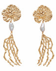 Kelp Earring Julie Cohn Design Artisan Bronze Jewelry Handmade