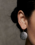 jewelry POLLEN STERLING SILVER EARRINGS JCE459 Julie Cohn Design Artisan Bronze Jewelry Handmade