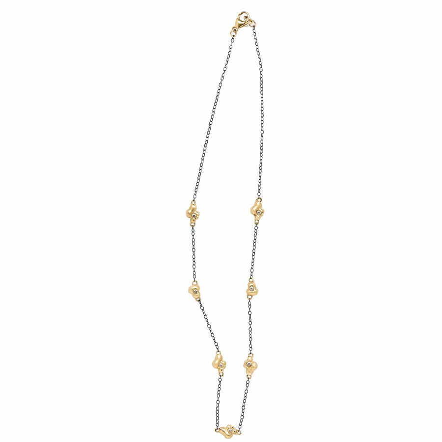 Julie Cohn Design ORE CHAIN Artisan Bronze and Sterling Chain Handmade in the USA.