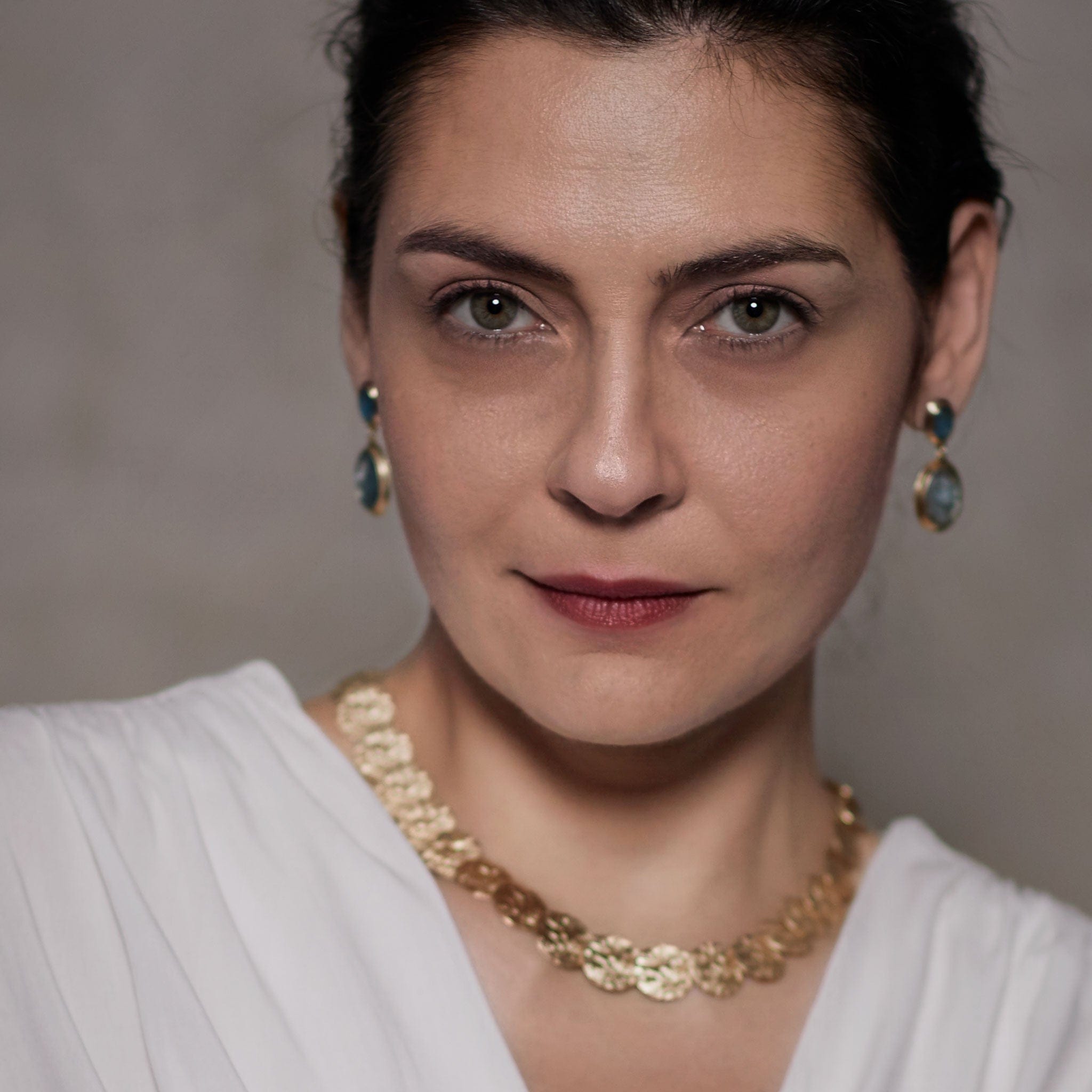 Jewelry SAHARA LINK COLLAR NECKLACE JCN496 Julie Cohn Design Artisan Bronze Jewelry Handmade