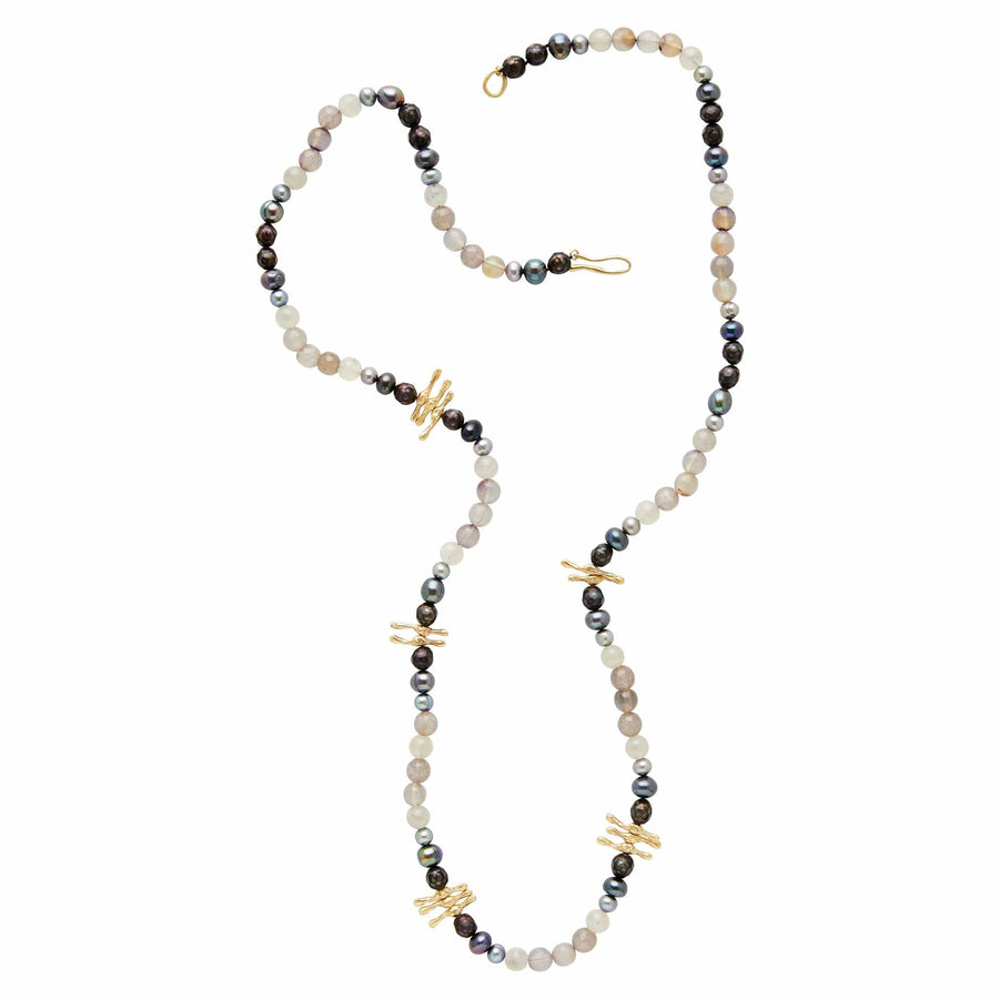 Calima Pearl Necklace Julie Cohn Design Artisan Bronze Jewelry Handmade