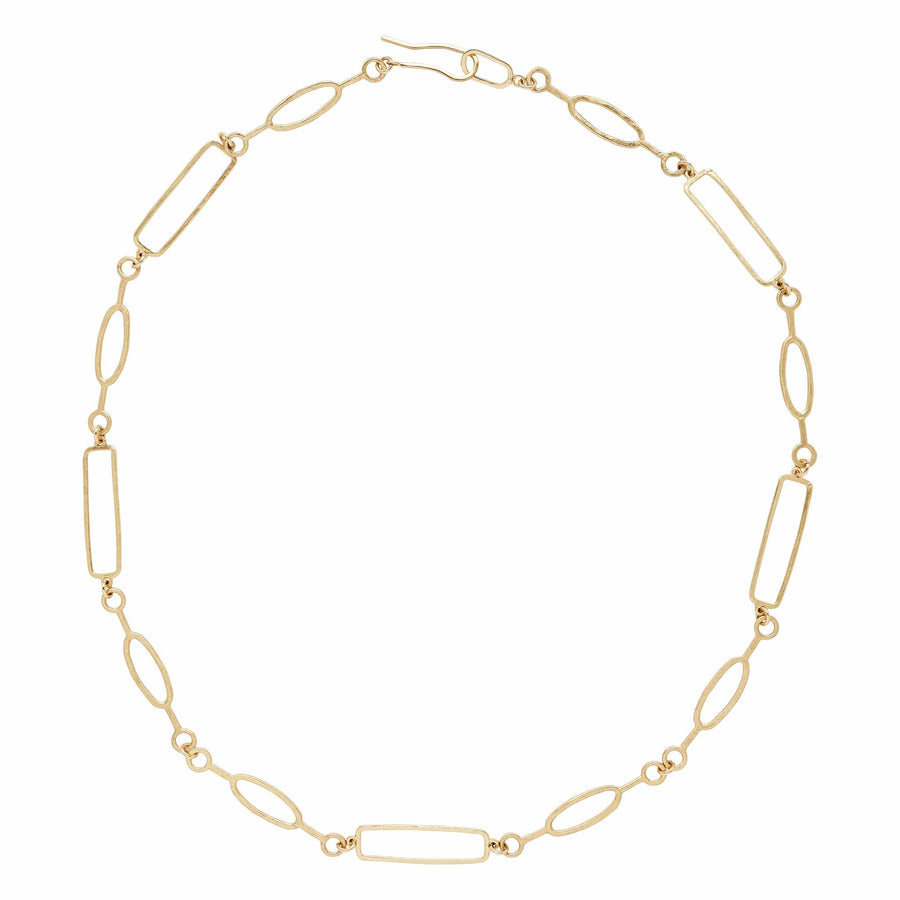 Gustav Link Necklace Julie Cohn Design Artisan Bronze Jewelry Handmade