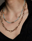 Ribbon Chain Julie Cohn Design Artisan Bronze Jewelry Handmade