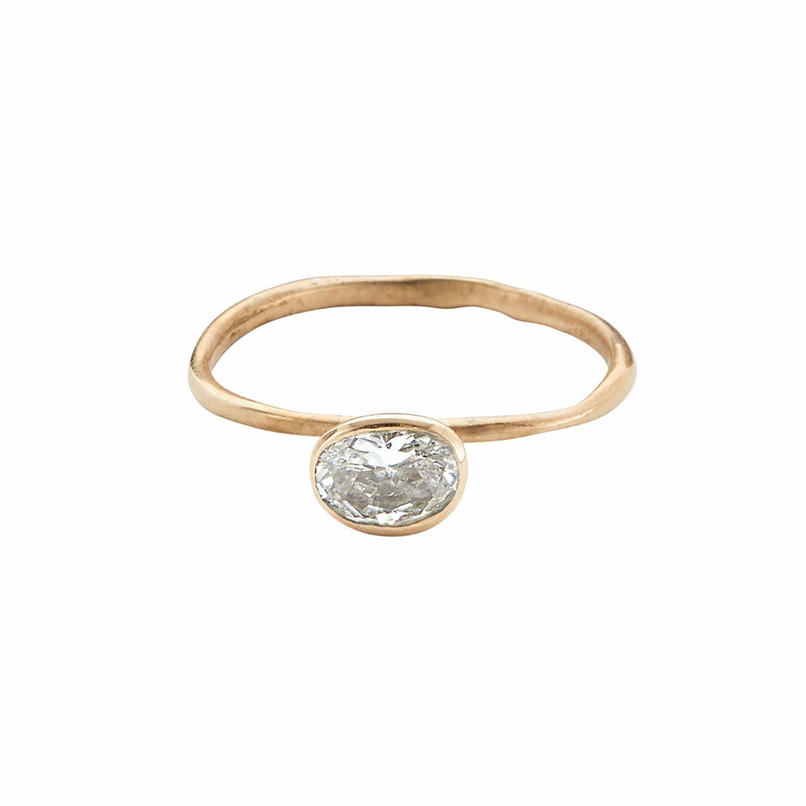 Julie Cohn Design Jewelry Athena Bronze Ring White Topaz JCR146  Artisan Bronze Jewelry Handmade in the USA
