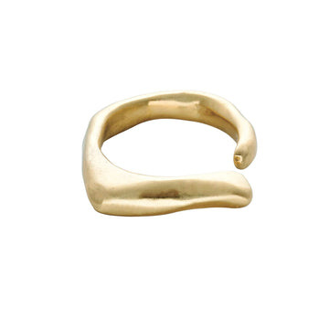 WAVE BRONZE ADJUSTABLE RING Julie Cohn Design Artisan Bronze Jewelry Handmade in the USA