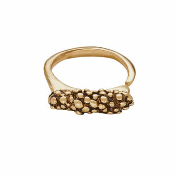 CAVIAR RING BRONZE Julie Cohn Design Artisan Bronze Jewelry Handmade