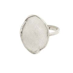 jewelry Lily Pad Ring Sterling Lily Pad Ring JCR102 Julie Cohn Design Artisan Bronze Jewelry Handmade