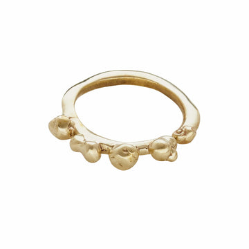 Ripple Bronze Adjustable Ring JCR151 Julie Cohn Design Artisan Bronze Jewelry Handmade in the USA