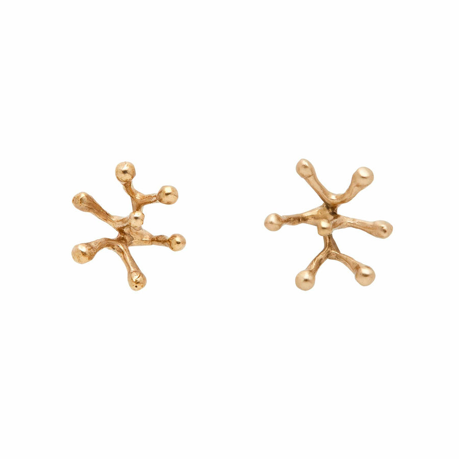 Julie Cohn Design Jewelry STAMEN BRONZE POST EARRINGS JCE274  Artisan Bronze Jewelry Handmade in the USA