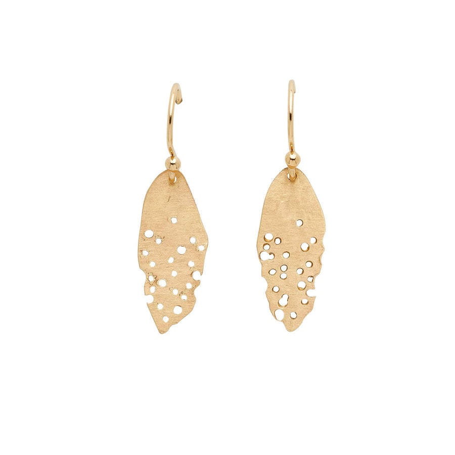 Julie Cohn Design Jewelry PETITE LEAF HAND FABRICATED BRONZE EARRING JCE292  Artisan Bronze Jewelry Handmade in the USA