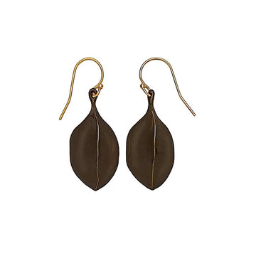 jewelry BLACK AMULET BRONZE EARRING JCE112 Julie Cohn Design Artisan Bronze Jewelry Handmade