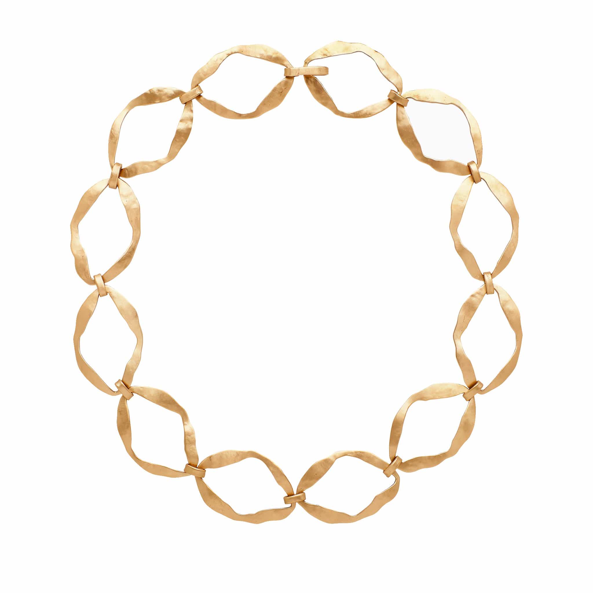 jewelry RENAISSANCE BRONZE LINK NECKLACE JCN382 Julie Cohn Design Artisan Bronze Jewelry Handmade