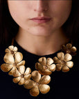 jewelry POPPY BRONZE NECKLACE Poppy Bronze Necklace-Hand fabricated-Limited Edition. JCN326 Julie Cohn Design Artisan Bronze Jewelry Handmade