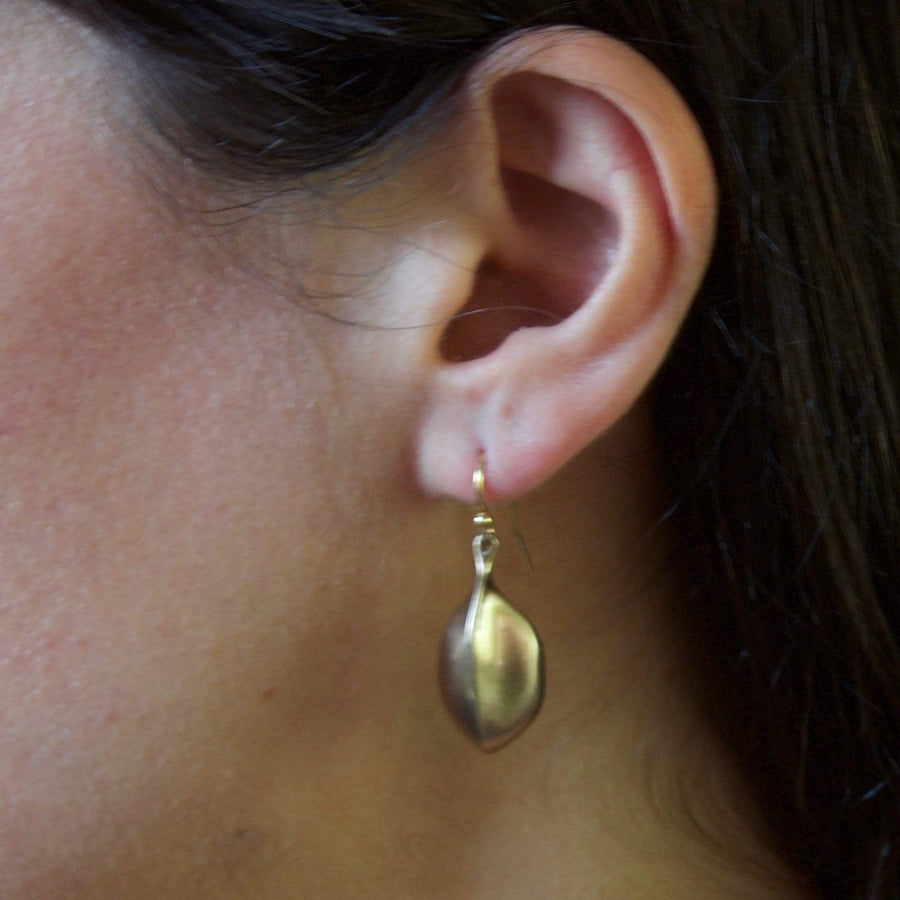 jewelry AMULET BRONZE EARRING Amulet Bronze Earrings JCE1 Julie Cohn Design Artisan Bronze Jewelry Handmade