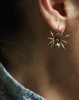 jewelry BLACK WIDOW BRONZE EARRING JCE271 Julie Cohn Design Artisan Bronze Jewelry Handmade