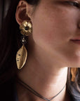 jewelry SECRET GARDEN BRONZE EARRINGS JCE245 Julie Cohn Design Artisan Bronze Jewelry Handmade